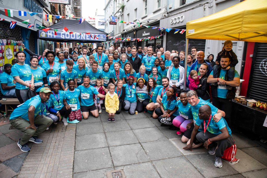 CMK 02062019 REPRO FREE NO FREE  Olympians Rob Heffernan, Olive Loughnane, Marian Heffernan and Claire Lambe celebrate their participation in this year's Cork City Marathon 2019 with fellow Sanctuary Runners. There are over 1000 Sanctuary Runners Nation Wide.  In the weeks and months that followed the Cork Marathon, the Sanctuary Runners movement spread to Dublin, Limerick, Kerry, Waterford and Galway where local coordinators have been appointed. Some of our runners from Direct Provision now run with local running clubs and are thriving. In addition, the Sanctuary Runners have teamed up with the park runs movement so that people in Direct Provision can run with Irish people locally thereby creating friendships, increasing awareness and enabling them to take part in regular exercise. Picture Clare Keogh