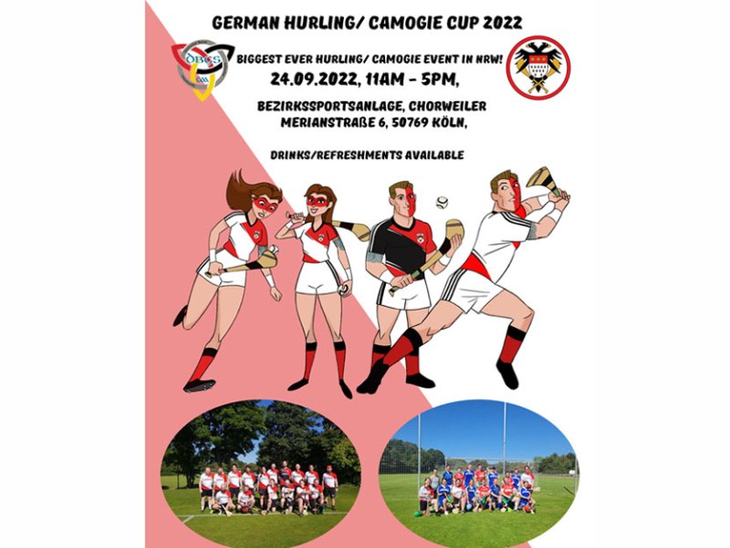 German Camogie & Hurling Cups 2022 in Cologne: Saturday, 24th&nbsp;September